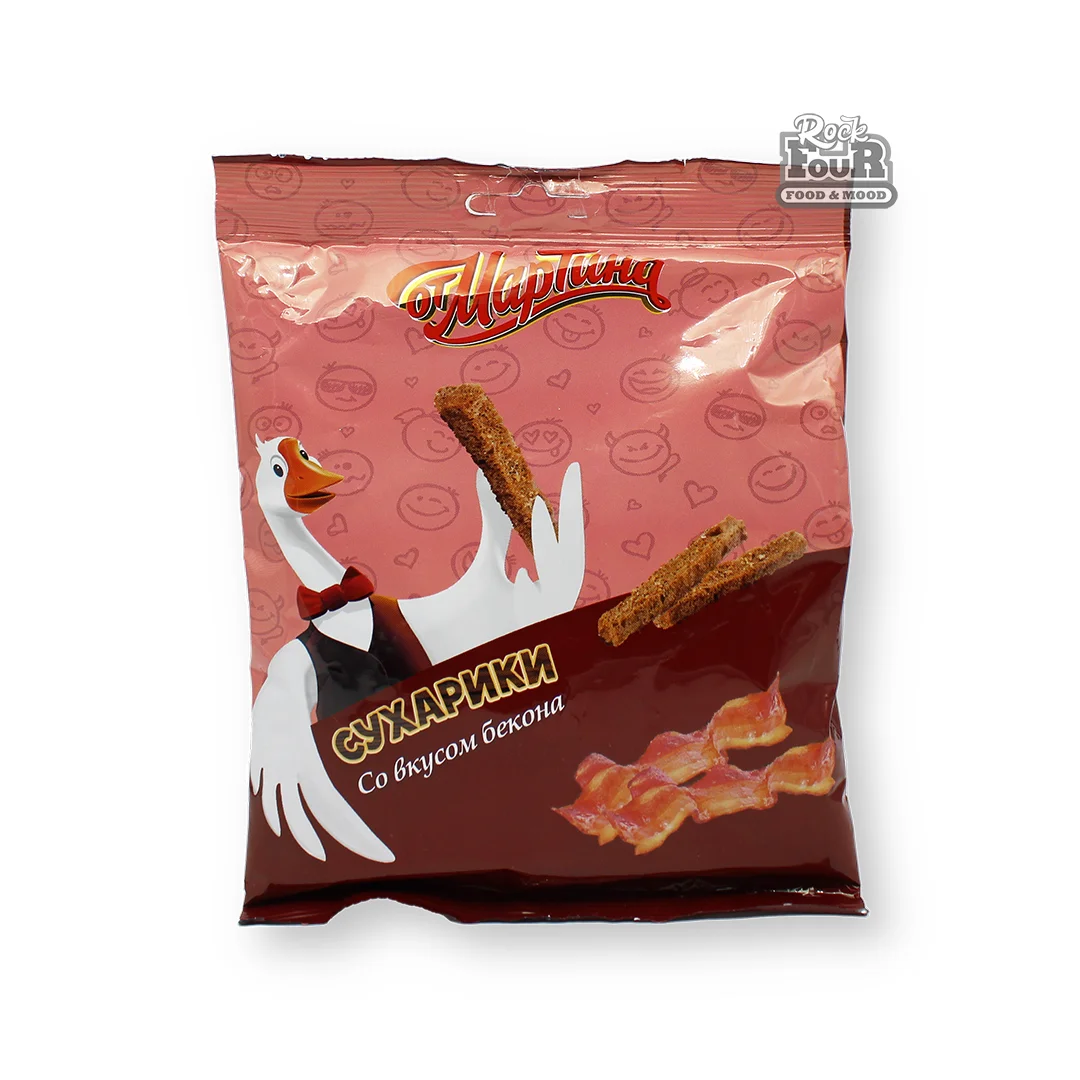 Long croutons with bacon flavor "Ot Martina" 60g